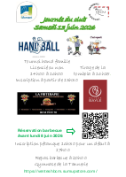affiche de la journée du club